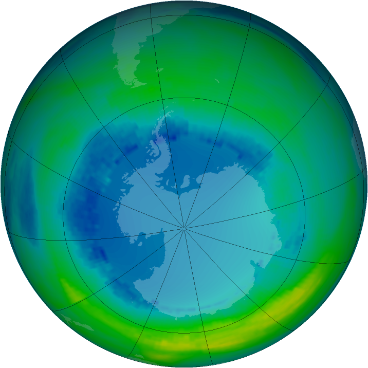 Ozone Map 1992-08-12